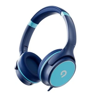Kids Headphones with Safe 85dB/94dB Volume Limiter for Child/Teens, Blue - Picture 1 of 7