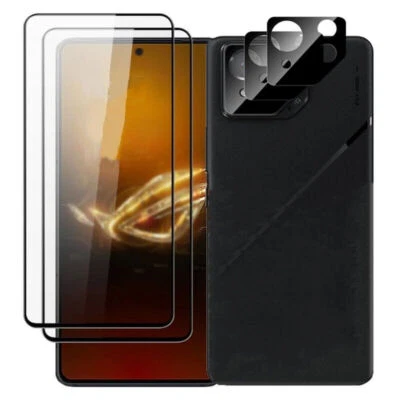 Protector de pantalla de vidrio templado 9H + Protector de cámara para teléfono ASUS ROG 8 / 8 Pro Foto 1 de 4