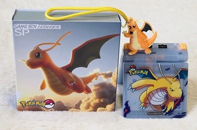 Nintendo Game Boy Advance SP X Dragonite Pokemon Boxed Backlit M2 IPS Screen GBA - Image 1 of 4