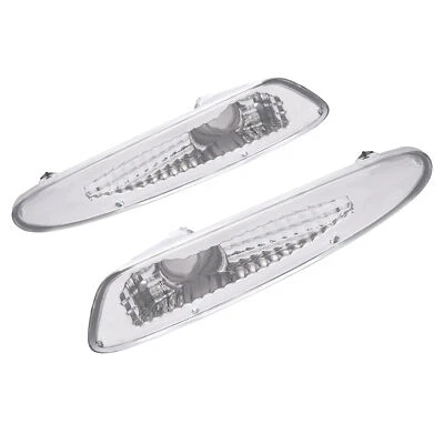 For Mercedes Benz R230 SL Class 2003-2006 Clear Bumper Side Marker Lights Pair Foto 1 de 4