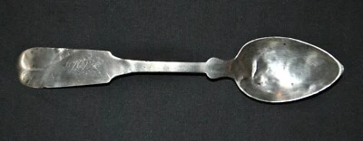 Cuchara de plata para monedas americanas del siglo XIX - marca V. Winchell Maker Foto 1 de 4