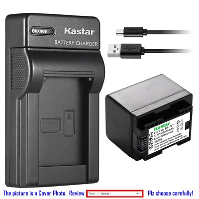 Kastar Battery Slim Charger for Canon BP-727 CG-700 Canon VIXIA HF R40 Camera