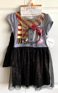 NWT~Harry Potter Costume Girl 4T H.I.S. Griffindor Dress Cape Headband Halloween - Picture 1 of 6