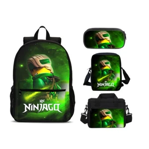 Ninjago Lloyd Cartoon Kinder große Schulrucksäcke Thermo Brotzeittasche Federmäppchen Set - Bild 1 von 19
