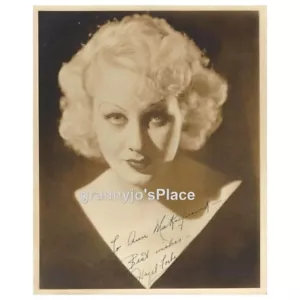 Foto autógrafa rara de 1935 de Hazel Forbes, chica Ziegfeld, actriz, Miss EE. UU. - Imagen 1 de 2