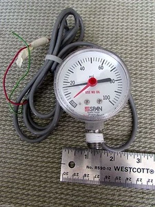 SI Span IPS-122 Type 2 0-100PSI Pressure Gauge Transmitter Millipore Descending - Picture 1 of 5