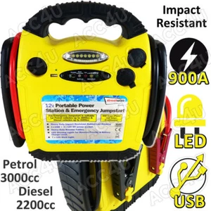 12v 900A Portable Emergency Car Battery Jump Starter USB Power Pack Station - Picture 1 of 11