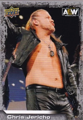 Chris Jericho 2022 AEW Pro Wrestling Trading Card Upper Deck #1 WWE Wrestler - Image 1 of 3