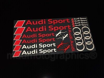 Reflektierende Aufkleber Stickers Für AUDI Sport S-line S4 S6 S8 RS6 Laminiert • 21.43€