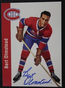 Bert Olmstead (d.2015) HOF Montreal Canadiens Autographed Signed 1994 Parkhurst - Picture 1 of 3