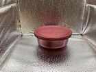 Vintage~Corning Cranberry Visions~C-16-B Pint Bowl 450 ml with Lid~Mint