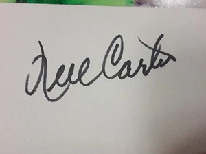Nell Carter Autograph Actress Gimme A Break Singer Tony Award Win Signed Card - Picture 1 of 2