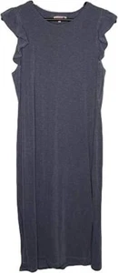 Sundry Women's Ruffle Midi Dress - Grey 1 - Picture 1 of 2