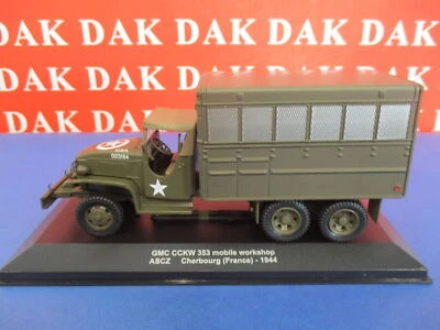 Die cast 1/43 Modellino Camion Truck GMC CCKW 353 Mobile Workshop ASCZ Cherbourg - Immagine 1 di 4