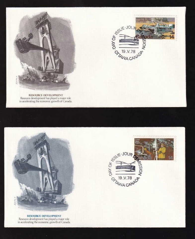 Canada Fleetwood FDC 1978 sc#765-766 Natural Resources, set of 2 - Image 1 of 1
