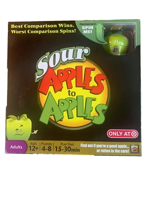 SOUR APPLES TO APPLES GAME~MATTEL~TARGET EXCLUSIVE 2010~COMPLETE: Discontinued - Image 1 of 4