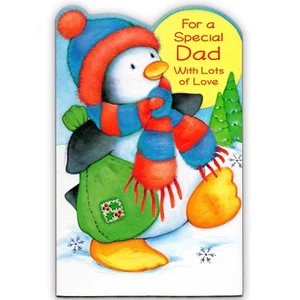Tarjeta especial de NAVIDAD PARA PAPÁ DE NIÑO PEQUEÑO por Gallant Greetings + Sobre - Imagen 1 de 4