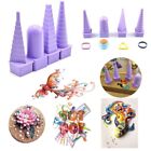4pcs/set Plastic Purple Tower Quilled Art Tool Paper Craft Bobbin