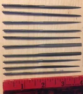 10 pc. Lot / Kit, Grobet Needle Files, 4" Long, Nice mix of new files. - Picture 1 of 3