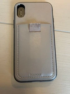 Funda de cuero gris Bondir para iPhone X/Xs - Imagen 1 de 6