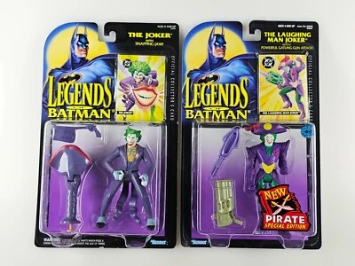 2x Lot The Joker Snapping Jaw & Laughing Man Pirate Legends of Batman 1994 1995 - Image 1 of 4