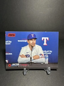 Jacob deGrom 2023 Topps Stadium Club Red Foil Card #297 Texas Rangers - Picture 1 of 2