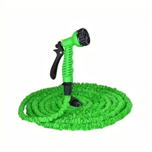 Durable Expandable Garden Pocket Hose 25-100ft Lightweight Kink-Free inc Nozzle - Picture 1 of 22