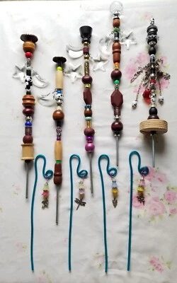 Lote de 9 estacas de pátio de jardim de fadas - Imagem 1 de 4