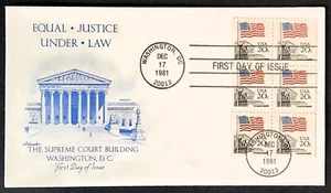 SUPREME COURT BLD. FIRST DAY ISSUE ENVELOPE-WASHINGTON DC POSTMARK-DEC. 17, 1981 - Picture 1 of 1