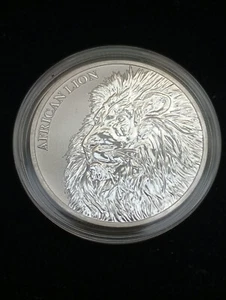 2018 1 oz .999 Fine Silver African Lion Coin - Picture 1 of 2