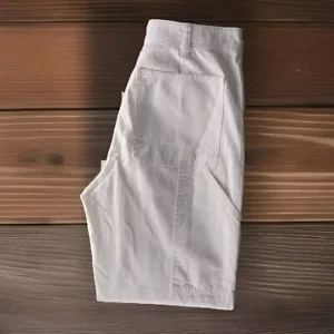Everlane Ladies White Denim Trousers Jeans Carpenter Wide Above Ankle Fit UK8 - Picture 1 of 8