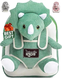 Green Triceratops Plush Stuffed Animal, Dinosaur Gifts for Kids 3-5, Dinosaur Ba - Picture 1 of 12
