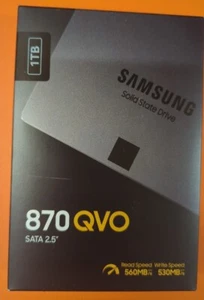 Samsung 870 QVO 1To 2,5" SATA III SSD Interne (MZ-77Q1T0BW) - Afbeelding 1 van 3