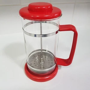 Bodum Original French Coffee Press 8 Cup Red plastic cafetiere vintage Denmark - Picture 1 of 24