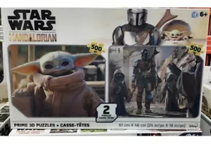 NEW Disney 2-Pack 3D Puzzles Star Wars The Mandalorian (500pc Each) - Picture 1 of 5