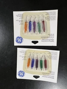 2 NIP GE Replacement Bulbs 5 Pack Multi Multiples Christmas Lights - Picture 1 of 4