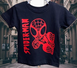 Spiderman Custom Designed Graphic Kids T Shirt - Picture 1 of 4