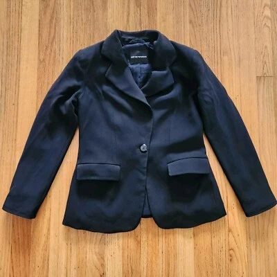 Blazer clásico de un solo botón para mujer Emporio Armani talla E.U. 44, EE. UU. 8 Foto 1 de 4
