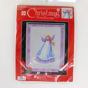 Vintage Winter Engel Kreuzstich Weihnachten Traditionen Designs für die Nadel Neu aus altem Lagerbestand - Bild 1 von 6
