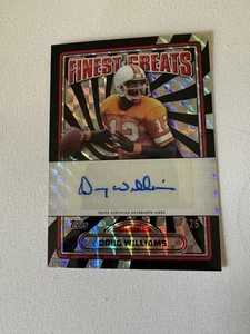 Doug Williams HANDSIGNIERT 2024 Finest Black Refractor #17/25 UNIFORM NUMBER - Bild 1 von 5
