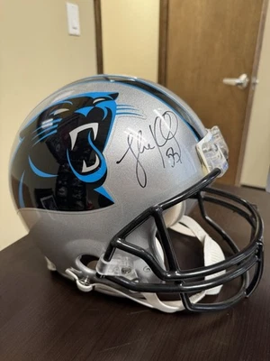 Luke Kuechly Signed Autographed Carolina Panthers Full size helmet w/JSA COA  - Image 1 of 4