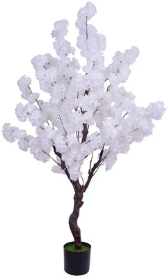 Cerezo artificial en flor 5,3 pies, imitación cerezo en flor falso che... Foto 1 de 4