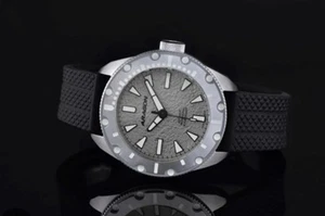 ARAGON Concept S 50mm Grey NH35 Automatic Movement Grey Bezel  Rubber Strap - Picture 1 of 10