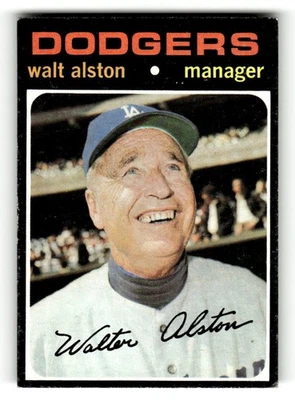 1971 Topps Los Angeles Dodgers Walt Alston #567 VG EX HOF - Image 1 of 2