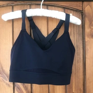 Sujetador deportivo Brooks Drive Interlace para mujer talla 34C 34D azul correa ajustable usado en excelente estado - Imagen 1 de 11