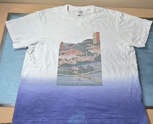 Uniqlo Shirt Mens 2XL White Museum of Fine Arts Japanese Graphic Short Sleeve - Picture 1 of 5