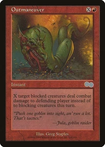 MTG Magic the Gathering Outmaneuver (205/356) Urza's Saga MP - Picture 1 of 1
