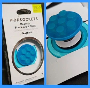PopSockets MagSafe Round PopGrip Phone Grip & Stand for iPhone - Blue - Picture 1 of 4