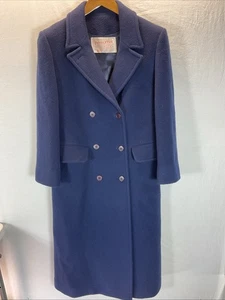 Cappotto donna vintage Pendleton taglia 10 Pea. 100% lana, MADE IN USA blu navy vintage - Foto 1 di 12