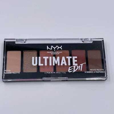 NYX Ultimate Edit Shadow Palette Warm Neutrals USPP01 6 Hues Velvety Rich - Image 1 of 2